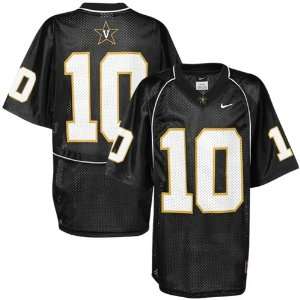  #10 Youth Replica Football Jersey Black (Large): Sports & Outdoors