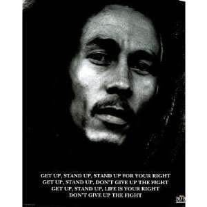 Get Up, Stand Up lyrics POSTER Bob Marley reggae RARE:  