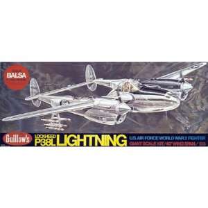  Guillows Lockheed P38 Lightning Model Kit: Toys & Games