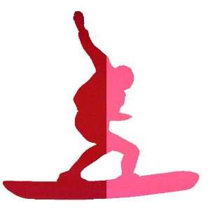  Skydiving SkyBoarding Decal Sticker   Reflective Red 