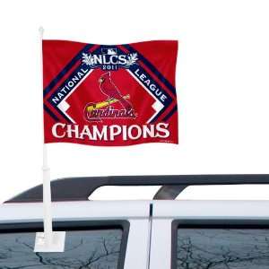   2011 National League Champions Car Flag (): Sports & Outdoors