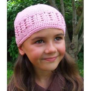  Childrens Crochet Beanie Hat (Newborn to 9 months, White 