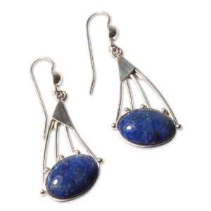  Lapis lazuli earrings, Inca Comets Jewelry