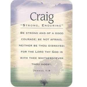  Craig   Meaning of Craig   Name Cards with Scripture 