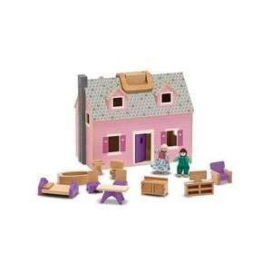  Melissa & Dougs Fold & Go Mini Dollhouse: Toys & Games