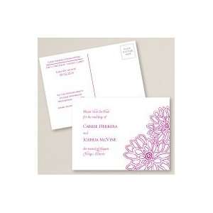  Exclusively Weddings Contemporary Peony Save the Date 