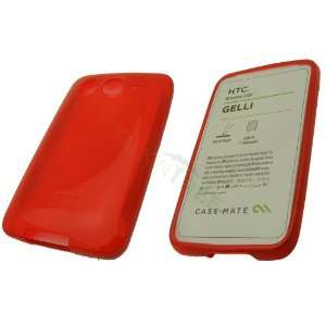  NEW OEM CASEMATE RED CLEAR CASE FOR HTC DESIRE HD Cell 