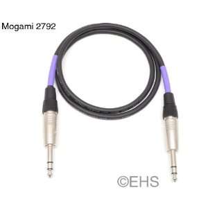  Mogami 2792 Ultra Quiet 1/4 TRS cable 40 ft Electronics