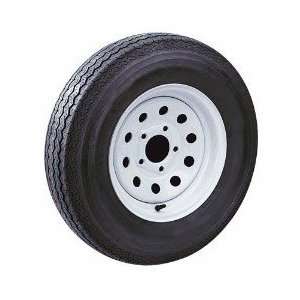 80 12 Trailer Tire with 12 , 5 Lug White Painted Modular Trailer 