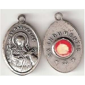  St Catherine Relic Medal Reliquia de Santa Catalina 