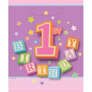  1st Birthday Party Supplies: Birthday Girl Blocks Treat 