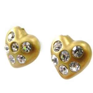 Crystal earrings Sissi golden.: Jewelry