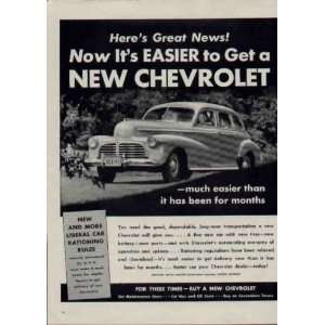   of new Chevrolets.  1942 Chevrolet Ad, A2496 
