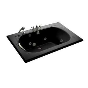   5Ft Whirlpool with Custom Pump Location, Black Black: Home Improvement