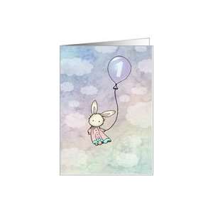   : Sweet Bunny One Year Old Birthday Card   1 year Card: Toys & Games