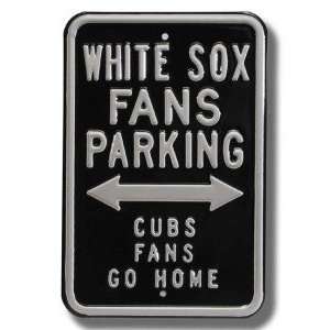  Chicago White Sox Cubs Go Home Parking Sign Sports 