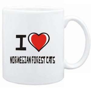    Mug White I love Norwegian Forest Cats  Cats: Sports & Outdoors