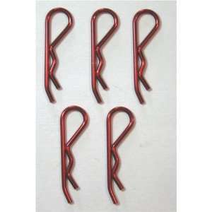  BODY CLIP 1/8   METALLIC RED   5PCS. 