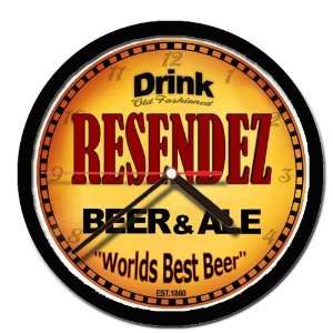  RESENDEZ beer and ale cerveza wall clock: Everything Else
