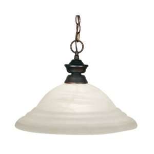  Z Lite 100701WB SW16 1 Light Pendant in Weathered Bronze 