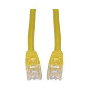  CAT6, UTP, with Molded Boot, 500MHz, Yellow, 100 ft 
