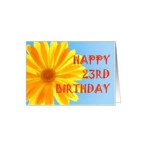    Happy yellow flower card for a 23 year old Card: Toys & Games