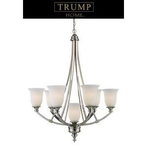 Trump Home 10216 6+1 Varick 7 Light Single Tier Chandelier in Polished 