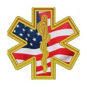  American Tradition EMS with Flag   4 h   REFLECTIVE 