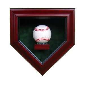  1 Baseball Homeplate Shaped Display Case: Sports 
