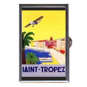  SAINT TROPEZ COLORFUL TRAVEL POSTER Coin, Mint or Pill Box 