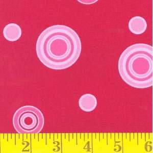 45 Wide Fun Time Bubble Azalea/Lavender Fabric By The 