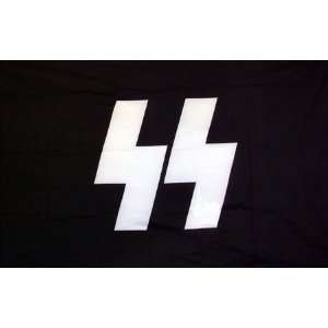  German WWII Flag: S.S. Battle Flag with Runes: Everything 