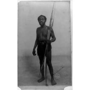  Dark skinned man holding bow and arrows,Gerhard Sisters 