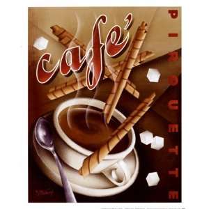  Cafe Pirouette Finest LAMINATED Print Michael Kungl 18x22 
