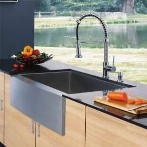  VG15032 Farmhouse Stainless Steel Kitchen Sink Faucet and 