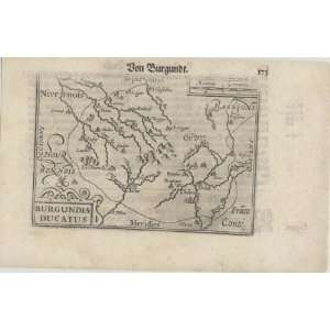  Antique Map of Europe France, 1590