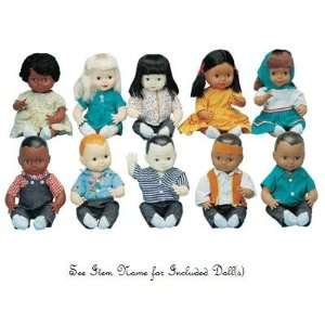  Asian Boy, Multi Ethnic School Doll, Vinyl Dolls: Toys 