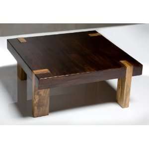   : Solid Wood Chunky Contemporary Rustic Coffee Table: Home & Kitchen