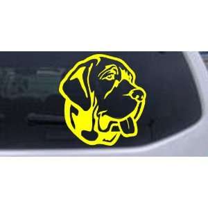 Yellow 20in X 18.8in    Mastiff Dog Animals Car Window Wall Laptop 