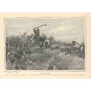  1898 Print Battle of Bennington Revolutionary War 