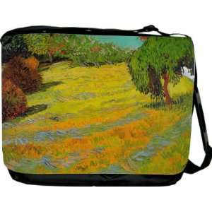  Gogh Art Sunny Lawn Messenger Bag   Book Bag   School Bag   Reporter 