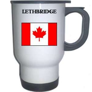  Canada   LETHBRIDGE White Stainless Steel Mug 