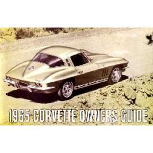  1965 CHEVROLET CORVETTE Owners Manual User Guide 