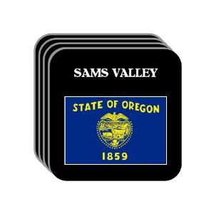  US State Flag   SAMS VALLEY, Oregon (OR) Set of 4 Mini 