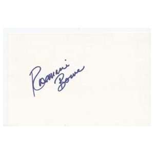 ROSEMARIE BOWE Signed Index Card In Person Everything 