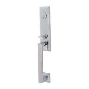   Chrome   Wilshire Double Cylinder Keyed Entry Clas: Home Improvement
