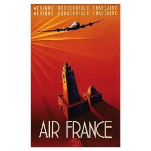  Air France   Afrique   Poster (13x19): Home & Kitchen