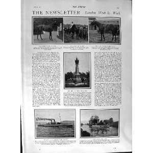  1901 HORSE RACE KING EDWARD SHIP RICHMOND WOOL MARKET 