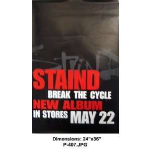 STAIND BREAK THE CYCLE 24X 36 POSTER 