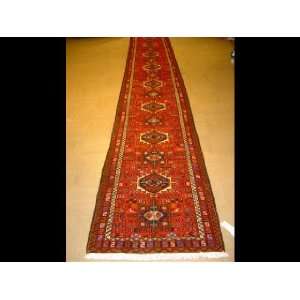  2x18 Hand Knotted Gharajeh/Karaja Persian Rug   186x29 